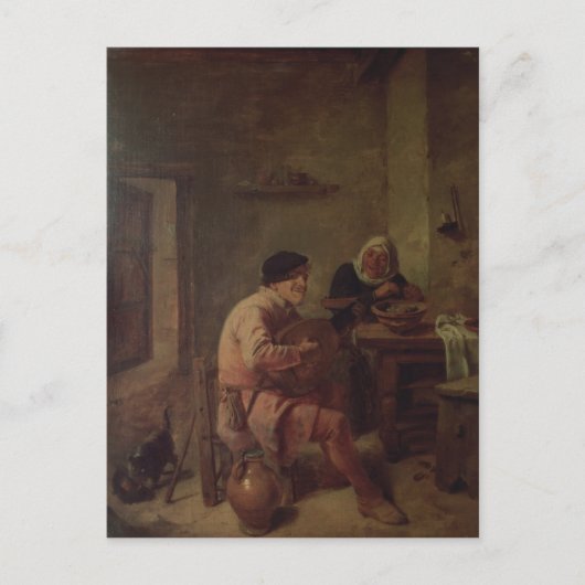 Carte Postale Un intérieur avec des figures (Devant)