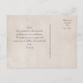 Carte Postale un invitation de thé (Dos)