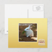 Carte Postale Un jardin � (Devant / Derrière)