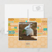 Carte Postale Un jardin de moins (Devant / Derrière)