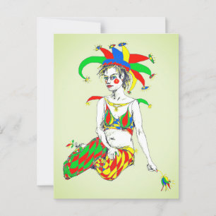 Carte Postale Un Jester