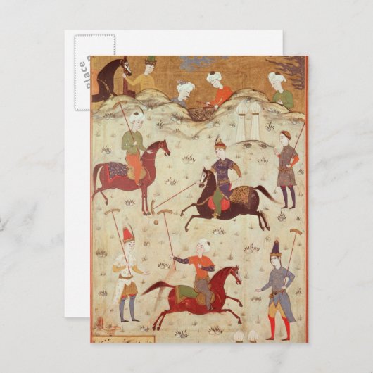 Carte Postale Un jeu de Polo (Devant / Derrière)