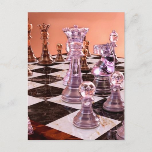 Carte Postale Un jeu d'échecs (Devant)