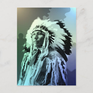 Carte Postale Un jeune homme indien bidon