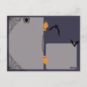 Carte Postale Un joli bogue fantôme embrasse Halloween (Dos)