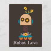 Carte Postale Un joli robot design pour enfants (Devant)