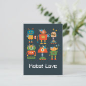 Carte Postale Un joli robot design pour enfants (Debout devant)