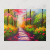 Carte Postale Un joli sentier de Randonnée automnal (Devant)