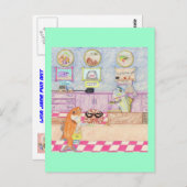 Carte Postale Un Jour À La Banque (Devant / Derrière)