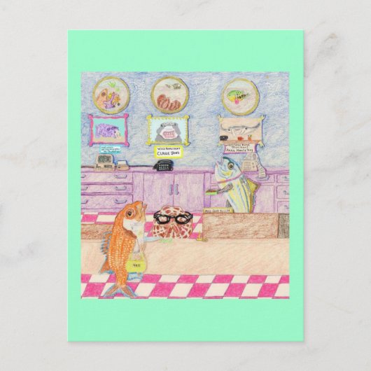 Carte Postale Un Jour À La Banque (Devant)