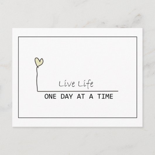 Carte Postale un jour à la fois (Devant)