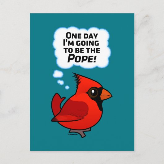 Carte Postale Un jour, je serai le pape ! (Devant)