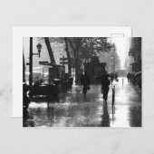 Carte Postale Un jour pluvieux à Paris (Devant / Derrière)