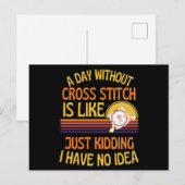 Carte Postale Un Jour Sans Croisement Drôle Amant (Devant / Derrière)