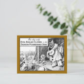 Carte Postale Un Jour Seulement : Evil Banjo Clown (Debout devant)