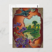 Carte Postale Un joyeux anniversaire (Devant / Derrière)