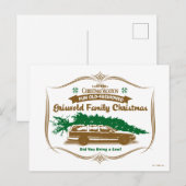 Carte Postale Un joyeux Noël à l'ancienne de la famille Griswold (Devant / Derrière)