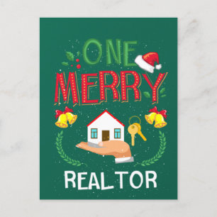 Carte Postale Un joyeux Réalisateur Immobilier Vilain Noël