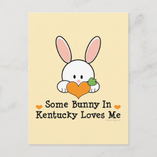 Carte Postale Un Lapin Du Kentucky M'Aime