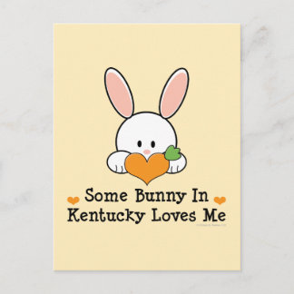 Carte Postale Un Lapin Du Kentucky M'Aime