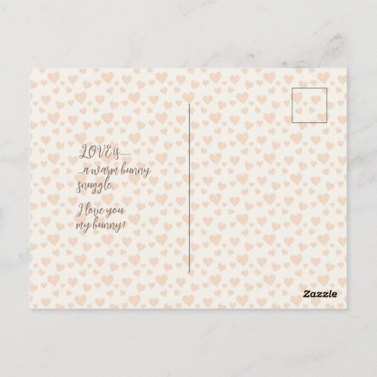 Carte Postale Un Lapin T'Aime (Dos)