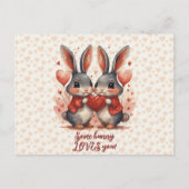 Carte Postale Un Lapin T'Aime (Devant)