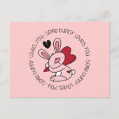 Carte Postale Un Lapin T'Aime (Devant)