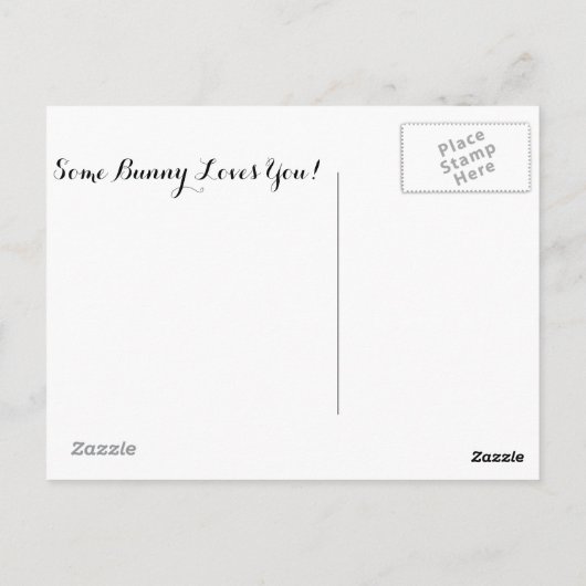 Carte Postale Un Lapin T'Aime ! (Dos)