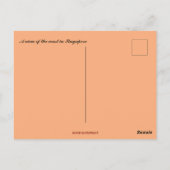 Carte Postale Un lever de soleil côtier à Singapour (Dos)