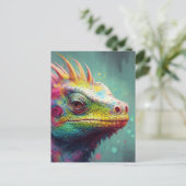 Carte Postale Un lézard coloré (Debout devant)