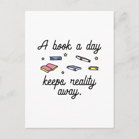 Carte Postale Un livre par jour (Devant)