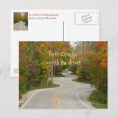 CARTE POSTALE UN LONG STRETCH DE COURBES S/COULEURS DE CHUTE/COU (Devant / Derrière)