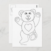 Carte Postale Un Lucky Teddy (Devant / Derrière)