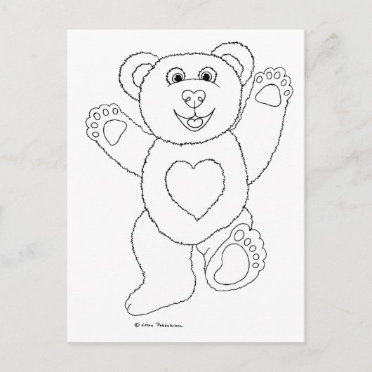 Carte Postale Un Lucky Teddy (Devant)