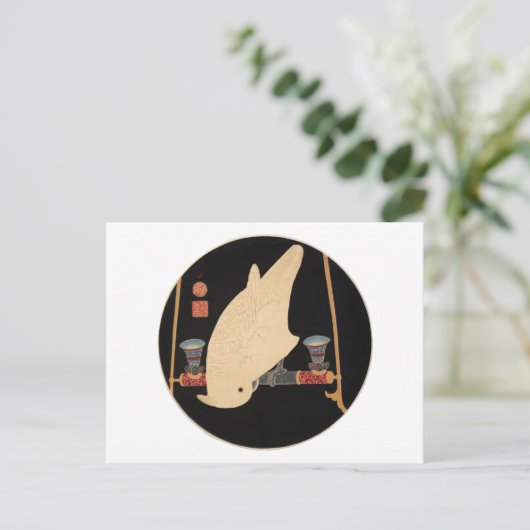 Carte Postale Un Macaw blanc, Jakuchu (Debout devant)