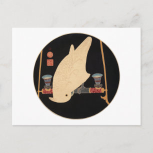 Carte Postale Un Macaw blanc, Jakuchu