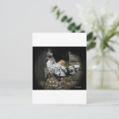 Carte Postale un magnifique design d'un bel oiseau exotique (Debout devant)