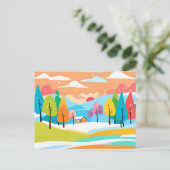 Carte Postale Un magnifique paysage (Debout devant)