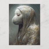Carte Postale Un Manatee unique en Robes (Devant)