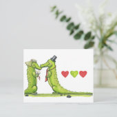 Carte Postale Un mariage de crocodile. (Debout devant)