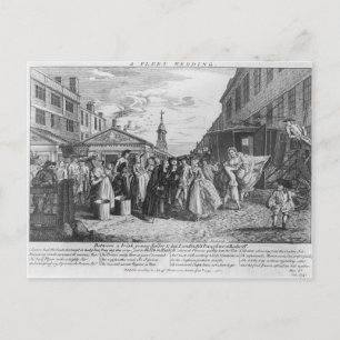 Carte Postale Un Mariage de flotte, 1747