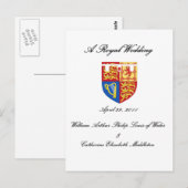 Carte Postale Un Mariage royal (Devant / Derrière)