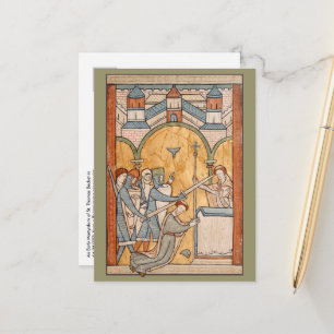 Carte Postale Un Martyre précoce de St. Thomas Becket dans l'art