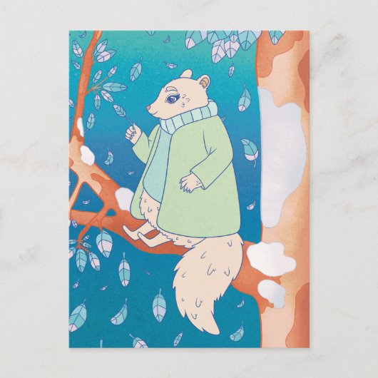 Carte Postale Un matin d'hiver Cool (Devant)