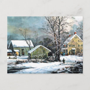 Carte Postale Un matin froid - Art Poscard
