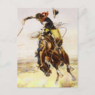 Carte Postale « Un mauvais cheval » par Charles M Russell