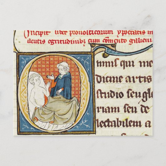 Carte Postale Un médecin diagnostique un patient (Devant)