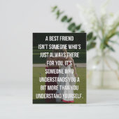 Carte Postale Un meilleur devis d'ami (Debout devant)