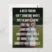 Carte Postale Un meilleur devis d'ami (Devant / Derrière)