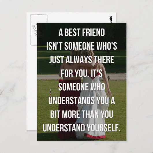 Carte Postale Un meilleur devis d'ami (Devant / Derrière)